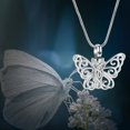thumbnail image 5 of Butterfly Cremation Urn Necklace for Ashes Keepsake Memorial Urn Locket for Ashes Jewelry Gift, 5 of 7
