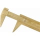 thumbnail image 4 of Double Vernier Caliper Brass Pocket Ruler 100mm Metric And Imperial Scale Measuring Tool With Dual Vernier Scales, 4 of 5