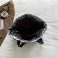 thumbnail image 2 of Bolso de hombro con entramado rómbico, bolso acolchado de algodón a la moda para el trabajo gris Sywqhk Para Estrenar, 2 of 3