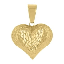 10k Yellow Gold Womens Heart Charm Pendant