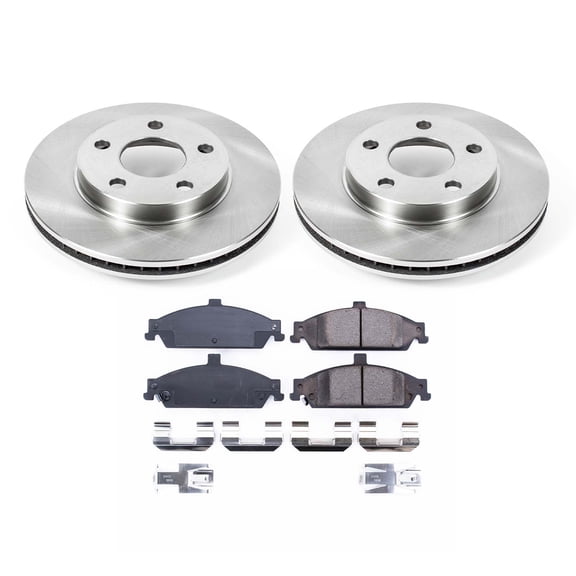 Ultimate Brakes Front Semi-Metallic Brake Pad and Rotor Kit with Hardware WM80638
