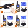 thumbnail image 6 of BEBANG 2600FT Dog Training Collar with LED Light, Dog Shock Collar with Remote, 3 Modes, 0-99 level, IPX7 Waterproof, Rechargeable Shock Collar for Small Medium Large Dogs, 6 of 9