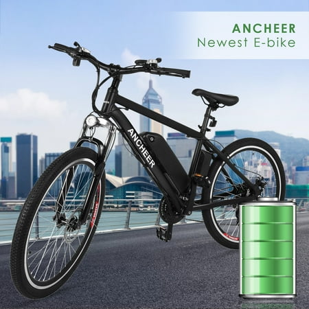 ANCHEER Outdoor 21 Speed 36V 26"Power Plus Electric Bike,Outdoor Mountain Bike, E-Bike With LED Handlebar Display,Removable Lithium-ion Battery(US STOCK)