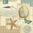 thumbnail image 2 of Pela 12x12 Gold Ornate Wood Framed with Double Matting Museum Art Print Titled - Coastal Collage III, 2 of 4