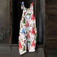 thumbnail image 6 of JULMCOMO Christmas Jumpsuits for Women Cotton Linen Snow Santa Tree Print Scoop Neck Spaghetti Strap Loose Trendy Outfits Soft Comfy Holiday Xmas Party Overalls White 4XL, 6 of 6