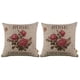 thumbnail image 1 of 2X Vintage Floral / Flor de de Almohada Decorativa de Cojín Sofá Casero (3 Rosas), 1 of 6
