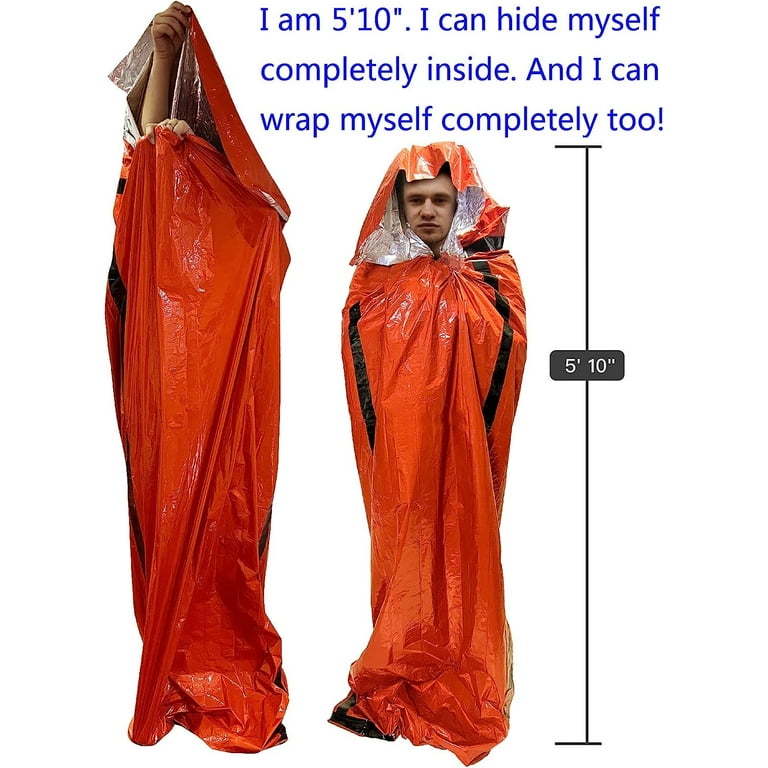 Sierra Madre Emergency Sleeping Bag - Waterproof Thermal Bivy Sack For Survival & Outdoor Adventures