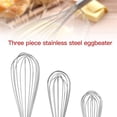 thumbnail image 4 of fastboy 3pcs Stainless Whisk Rust-proof Wire Set Egg Beater Manual Sturdy Kitchen Egg Whipper, 4 of 6