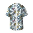 thumbnail image 2 of Sigee Flowers and Butterflies Print Men's Shirts Casual Button Down Short Sleeve Summer Beach Shirt Hawaiian Vacation Shirts Tee Shirt-Small, 2 of 7