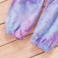 thumbnail image 3 of Toddler Kids Baby Girl Fall Clothes Tie Dye Long Sleeve Hooded Sweatshirts Top Pants 2Pcs Casual Tracksuit Outfits Set, 3 of 8