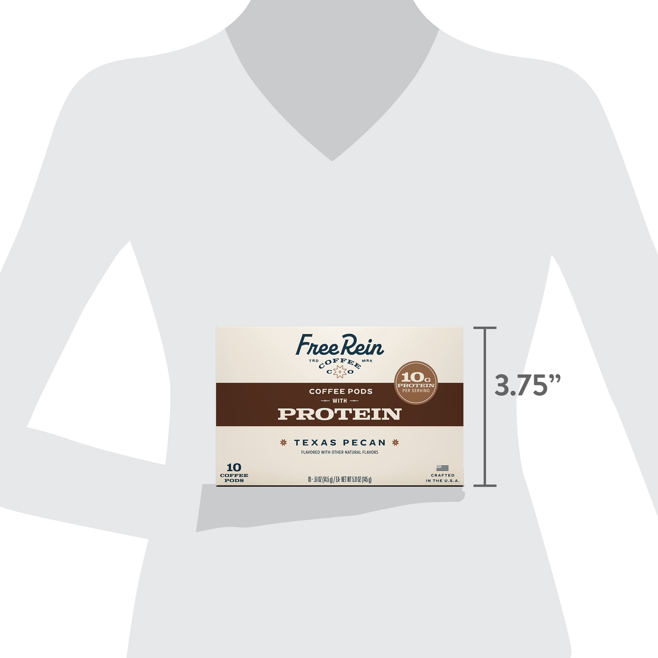 Free Rein Coffee Company Texas Pecan Protein Pods (10 Count)