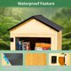 thumbnail image 3 of Little Library Box para exteriores de madera maciza impermeable de 2 niveles, 3 of 7