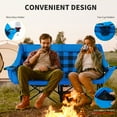 thumbnail image 2 of Slsy Extra Large Heated Camping Chair, Double Heated Folding Double Camping Chair, Heavy Duty Folding Lawn Chair with Carrying Bag for Outdoor Sports, Camping, Patio, Picnic, 2 of 7
