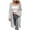 Khaki, variant on IROINNID Women's Cardigan Open Front Jacket Solid Color Long Sleeve Loose Sweater Coat Top Cardigan Loose Hollow Out Coat, Gray