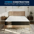 thumbnail image 3 of Flash Furniture Cooling Gel 10 Inch CertiPUR-US Certified Foam and Pocket Spring Hybrid Mattress, Queen Mattress in a Box, 3 of 13