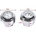 thumbnail image 3 of Reloj de manillar de motocicleta oso de fresa Reloj digital de montaje de manillar resistente al agua 7/8 y termómetro de temperatura blanco Electrónica, 3 of 4
