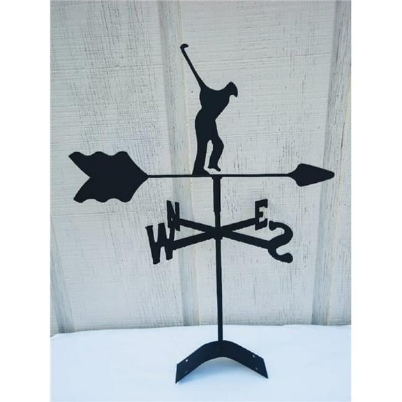 The Lazy Scroll  Golfer Roof Mount Weathervane