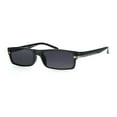 thumbnail image 2 of Mens Narrow Rectangular Plastic Powered Sun Reader Reading Glasses Grey 1.25, 2 of 4