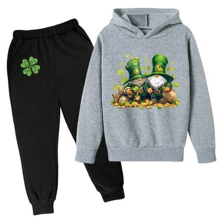 

Kids Hoodie Sweatshirt And Sweatpants Irish Festival Pullover Hoodie Set Tracksuit 2 Piece Outfits Baby Boy Clothes 3 Months Baby Boy Outfits with Suspenders Baby Stuff for Boy Outfit 3 Months Girls