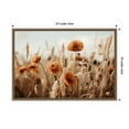 thumbnail image 2 of Amanti Art Orange Poppy Field Framed Canvas Wall Art Print, 2 of 10