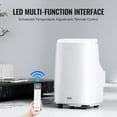 thumbnail image 3 of VEVOR 12,000 BTU Portable Air Conditioners, 3-in-1 Portable AC Unit with Remote Control, for 550-700 Sq.Ft, Cool/Dehumidifier/Fan Mode &Low Noise & Rich Accessories for Home/Office/Dorms, White, 3 of 9