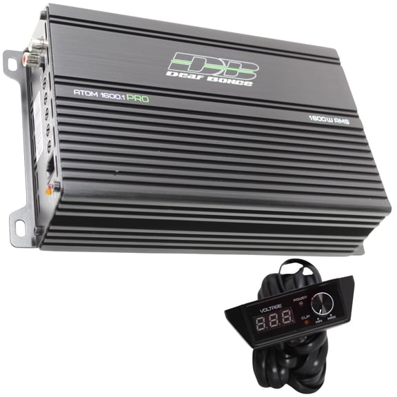 Deaf Bonce Apocalypse ATOM 1.6K Pro Ultra-Compact Amplifier with Bass Knob & Mounting Hardware