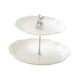 thumbnail image 4 of Soporte para postres y cupcakes de 2 niveles, multifuncional, para aperitivos y frutas, ideal para servir repostería. Oso blanco con plata, 4 of 8