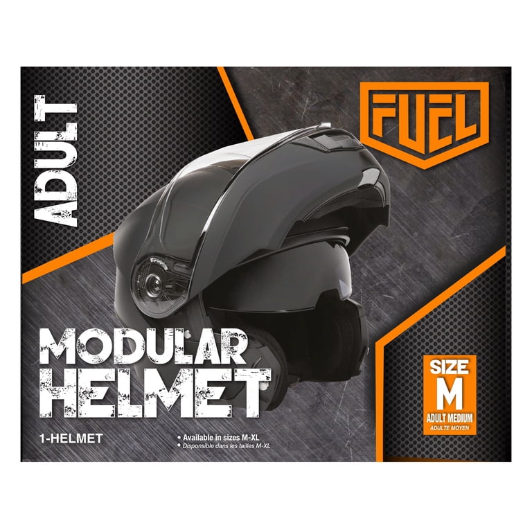 Fuel Helmets, ACE Adult Modular Helmet - Medium, Black