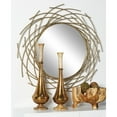 thumbnail image 2 of CosmoLiving by Cosmopolitan 39" x 39" Gold Starburst Wall Mirror, 2 of 13