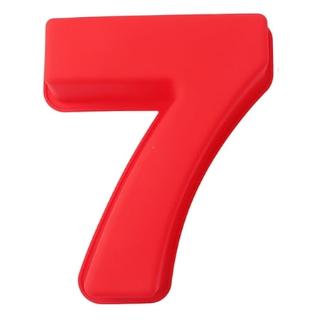

GYZEE Silicone Non-Stick 3D Red 10Inch Mould Baking Wedding Cake Number Large Birthday(7)