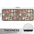 thumbnail image 5 of Kitchen Rugs Sets Of 2,Pioneer Flower Floral Print Pattern Anti Fatigue Kitchen Mat Rugs Non Slip Washable,Decorative Kitchen Floor Mats for Kitchen,Sink,Laundry,17"x47"+17"x47", 5 of 5