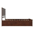thumbnail image 4 of AFI Nantucket Queen Wood Platform Bed with Matching Footboard and Twin XL Trundle, Walnut, 4 of 6