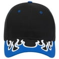 thumbnail image 2 of OTTO CAP 6 Panel Low Profile Baseball Cap, Black/Royal/White, 2 of 3