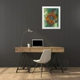 thumbnail image 3 of Garber, Howie 12x14 White Modern Wood Framed Museum Art Print Titled - Orange and red circular flower-Red Bird of Paradise-Desert Botanical Gardens-Phoenix-Arizona, 3 of 4