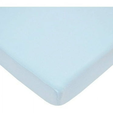 TL Care Supreme 100% Natural Cotton Jersey Knit Fitted Bassinet Sheet, Blue, Soft Breathable, for Boys and Girls
