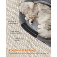 thumbnail image 4 of Feandrea - Cama para gatos, cama elevada de 2 niveles, hamaca transpirable para gatos para hogares multigatos, gatos de interior, con malla extraíble lavable, marco de acero, para verano, gris paloma, 4 of 5