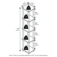 thumbnail image 2 of Furinno Turn-N-Tube 5-Tier Corner Square Rack Display Shelf in White/White, 2 of 6