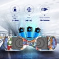 thumbnail image 3 of HOVERSTAR Bluetooth Hoverboard, LBW12A Color cromado o monopatín eléctrico de piel impresa con ruedas intermitentes LED, 3 of 5