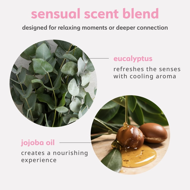 plusOne Sensual Massage Oil, Peppermint & Eucalyptus, 2 oz photo 3