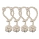 thumbnail image 2 of Cortinas decorativas tejidas Zulema 4 piezas beige hebillas de cortina amarres, 2 of 8