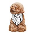 thumbnail image 4 of Naloa Hand Drawn Snake Dog Bandanas 1PC Washable Triangle Dog Scarfs Premium Durable Fabric, for Small Medium Large Dogs and Cats, 4 of 6