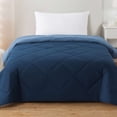 thumbnail image 5 of Mainstays Reversible Microfiber Comforter, Navy, Twin-XL, 5 of 9