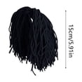 thumbnail image 3 of Fmbmuo 23 Inch Porch Goose Wig Funny Braided Hairpiece Weatherproof Outdoor Garden Statue Accessory,Black, 3 of 5