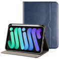 thumbnail image 1 of Funda tipo folio ProCase para iPad mini 7.ª generación 8,3" de cuero sintético azul marino, 1 of 8