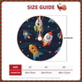 thumbnail image 4 of Bingfone Christmas Tree Skirt Mat Christmas Decoration Interior 36"-Spaceships And Stars, 4 of 8