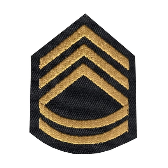 Sergeant First Class Iron On Embroidered Patch
