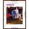 thumbnail image 5 of Art.com Breaking Home Ties Saturday Evening Post Cover, September 25,1954 Giclee Print by Norman Rockwell, Brown Frame Wall Art, 23" x 29", 5 of 5