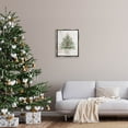 thumbnail image 2 of Rustic Seashell Christmas Tree Holiday Graphic Art Luster Gray Framed Art Print Wall Art, 2 of 6