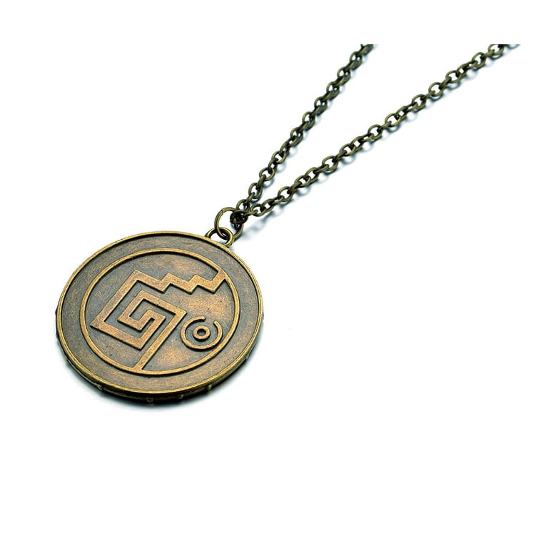 Cursed aztec gold store coin necklace