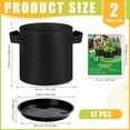 thumbnail image 4 of Round Saucer with Flat Rim - Heavy Duty Water Catcher Tray for Indoor & Outdoor Flower Pots, Durable Tray for Planters, 9.45 Inch (Black), 4 of 9
